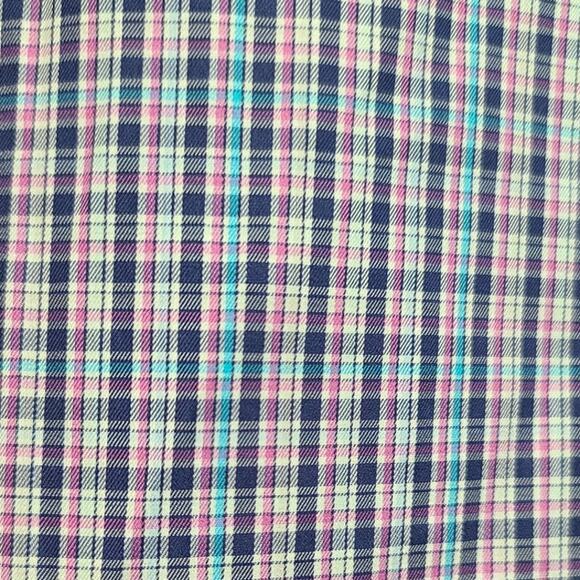 Peter Millar Crown Ease Lightweight Multicolor Plaid Button-Up Size L - Picture 3 of 5